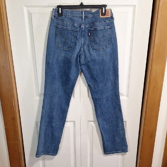 Levis "505" Straight Leg 5 Pocket Denim Blue Jeans - 29x30 - Picture 3 of 8